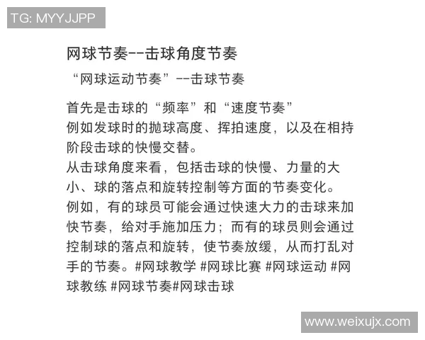 广州网球队的节奏得失分析与未来发展展望